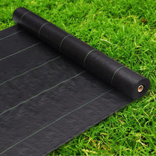 Load image into Gallery viewer, Weed Mat Woven 80gsm Black Fabric
