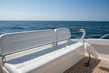 Load image into Gallery viewer, bison white upholstery vinyl boat seats 
